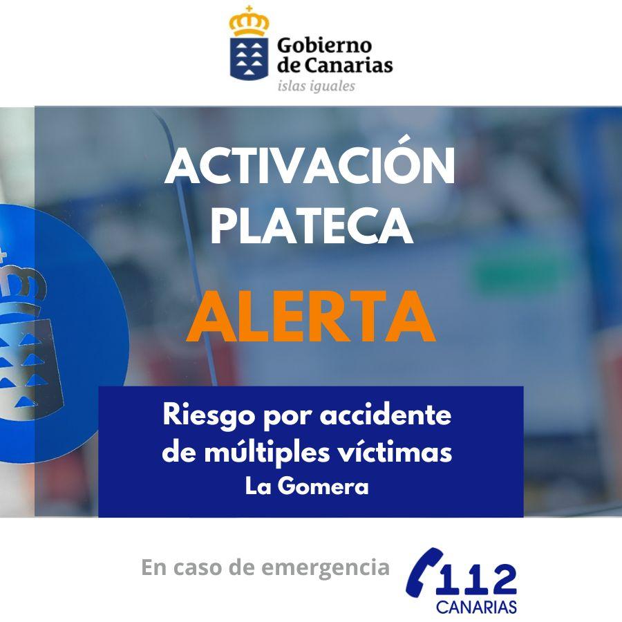 Actualización de Alerta del Gobierno de Canarias por Accidente Multivictimas en La Gomera
