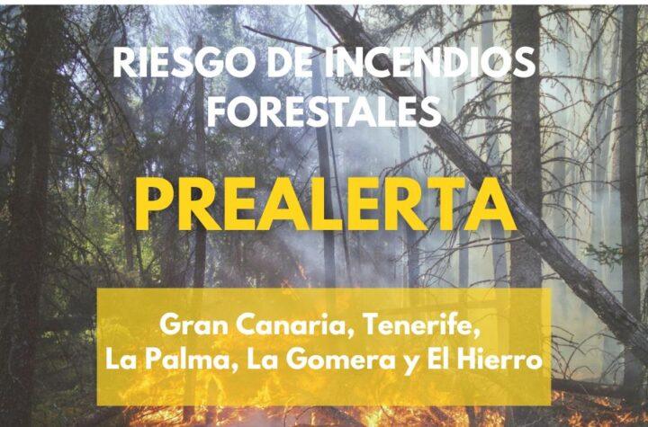 Gobierno de Canarias Emite Prealerta por Incendios Forestales en Gran Canaria y Islas Occidentales
