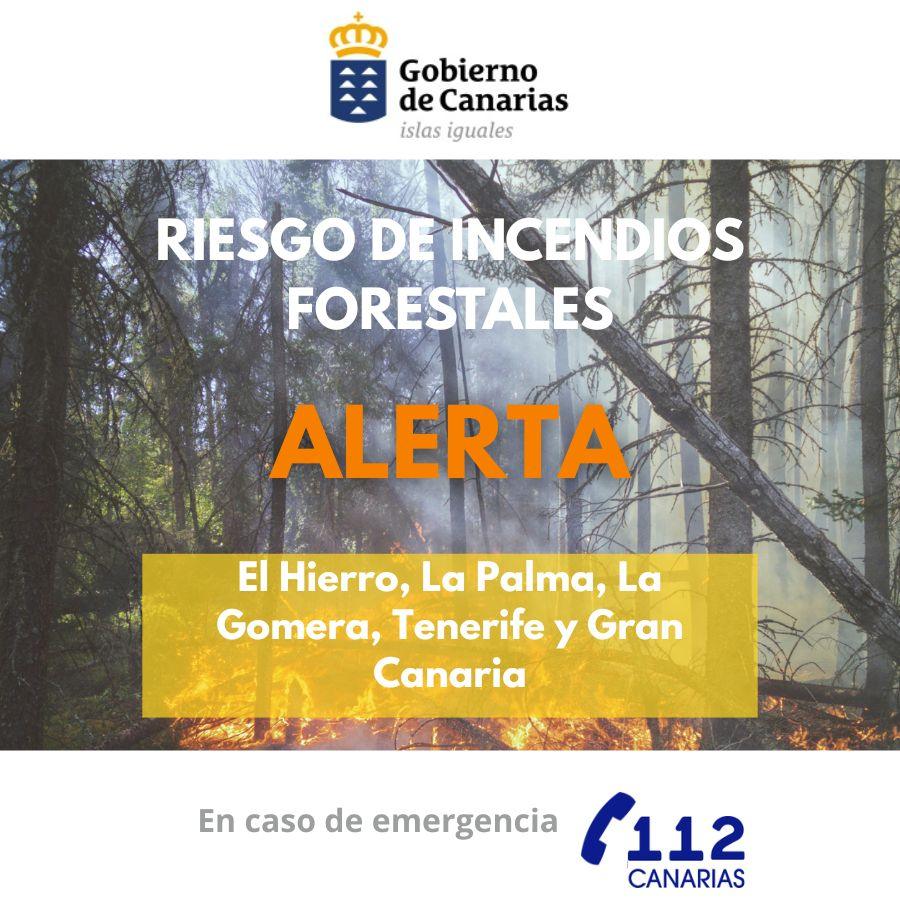 Gobierno Eleva Alerta de Riesgo de Incendio Forestal en Gran Canaria y Provincia Occidental