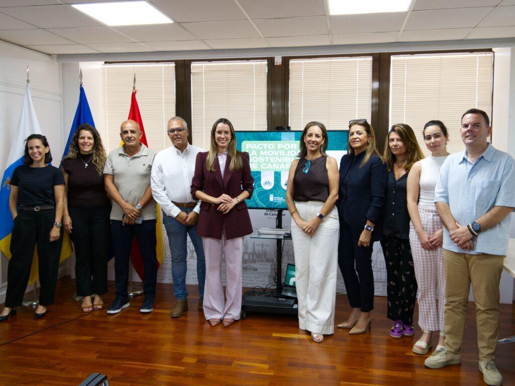 Nueve organizaciones apoyan el Pacto por la Movilidad Sostenible del Gobierno de Canarias