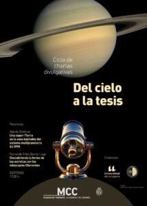 "Primer Aniversario de 'Del Cielo a la Tesis' en el MCC: Disfruta de Dos Fascinantes Charlas de Astronomía"