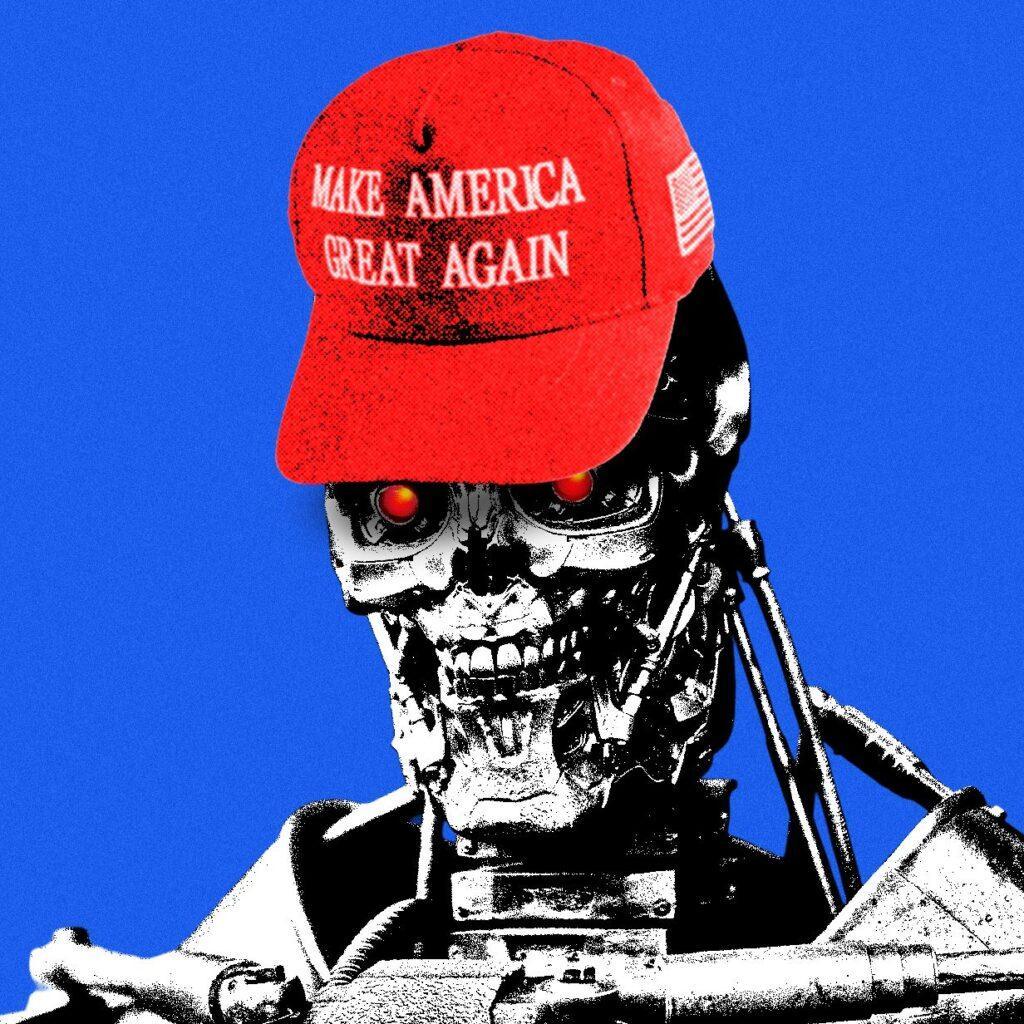 La empresa del hijo de Trump que planea enviar robots humanoides al campo de batalla