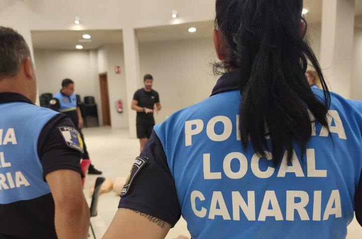 Capacitación de Policías Locales y Voluntarios de Protección Civil en el Uso de Desfibriladores Semiautomáticos por la ESSSCAN