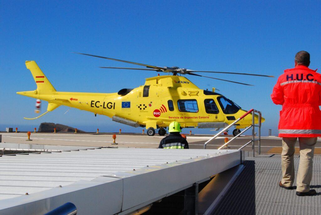 Helisuperficie del HUC registra 237 aterrizajes de helicópteros del SUC en