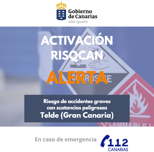 Gobierno activa alerta RISQCAN por riesgo de accidentes graves en Gran Canaria