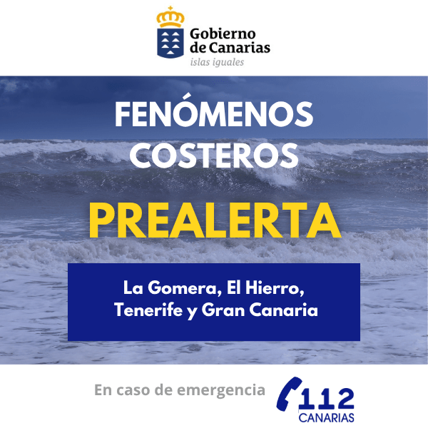 Prealerta por Fenómenos Costeros en La Gomera, El Hierro, Tenerife y Gran Canaria: Medidas y Consejos de Seguridad
