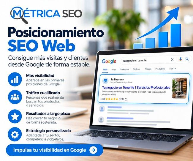 Metrica SEO Agencia SEO Tenerife