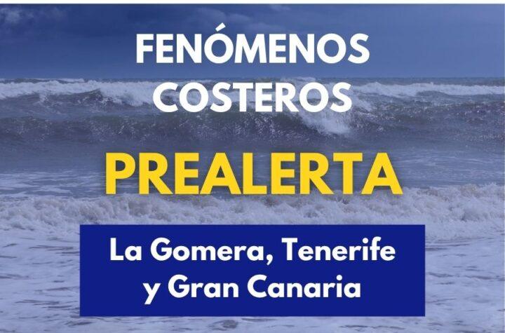 Gobierno de Canarias Declara Prealerta por Fenómenos Costeros en La Gomera, Tenerife y Gran Canaria