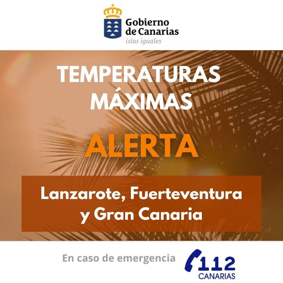 Alerta por Altas Temperaturas en Lanzarote, Fuerteventura y Gran Canaria: Actualización del Gobierno de Canarias